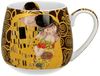 DUO ART GALLERY Fassbecher 430 ml THE KISS BROWN New Bone China Porzellan Bild 2