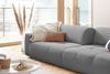 KAWOLA Big Sofa PALACE 3-Sitzer mit Sitztiefenverstellung Cord grau 74 x 120 x 298 cm Bild 2