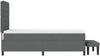 vidaXL Boxspringbett mit Kissen Dunkelgrau 90 x 190 cm Stoff 3343954 Bild 3
