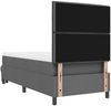 vidaXL Boxspringbett mit Kissen Dunkelgrau 90 x 190 cm Stoff 3343954 Bild 4