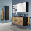 Sealskin Badematte Trellis Baumwolle 60x90 cm Schwarz und Weiß 436894 Bild 3
