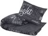 vidaXL Bettwäsche-Set Schwarz 135x200 cm Baumwolle 136529 Bild 3