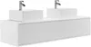 Vente-unique - ARNEGA Waschbeckenmöbel Holz, Platte Weiß - B 47 cm x H 32 cm x L 150 cm Bild 3