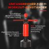 HOMCOM Standboxsack mit 360° Reflexstange Speedball (Boxing Trainer, 1-tlg, Boxpartner), Geeignet für Profis und Anfänger Schwarz Bild 3