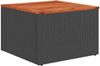 vidaXL 14-teiliges Gartensofa-Set mit Kissen, schwarzes Polyrattan 3224804 Bild 3