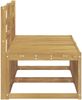 vidaXL 2 Stück Outdoor Mittelsofa Massivholz Akazie Weiß 901498 Bild 4