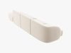 Micadoni Sofa Miley 4-Sitzer Rechts Samt Bluvel Helles Beige Bild 3