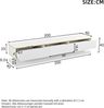 Merax 200*40*40cm Fernsehschrank, Lowboard mit 3 Schubladen, Hochglanz-TV-Ständer, Wohnzimmerschrank mit großem Stauraum, weißer TV-Tisch mit goldener Kante, Standfernsehschrank Bild 4