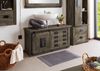 Waschbeckenunterschrank Mango 120x40x60 grau lackiert RAILWAY #277 Bild 2