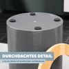 Kosmetikeimer SEGNO aus Bambus und Kunststoff | Abfalleimer | Mülleimer 5,5 Liter, grau Bild 4