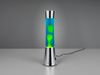 LED Lavalampe ETNA im 90er Jahre Design, Silber mit grüner Lava, Höhe 39,5cm Bild 3