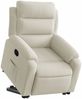 vidaXL Relaxsessel mit Aufstehhilfe Creme Samt 3205101 Bild 3