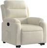 vidaXL Relaxsessel mit Aufstehhilfe Creme Samt 3205101 Bild 4