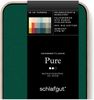 Schlafgut 'Pure' Spannbettlaken, Gummizug: rundum, für Matratzen bis 30cm Höhe, Bio-Baumwolle mit Elasthan, Green Deep, M 120x200cm - 130x220cm Bild 3