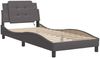 vidaXL Bettgestell mit LED ohne Matratze "Zadar" Grau 90x190 cm 3214078 Bild 3