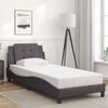 vidaXL Bettgestell mit LED ohne Matratze "Zadar" Grau 90x190 cm 3214078 Bild 4
