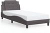vidaXL Bettgestell mit LED ohne Matratze "Zadar" Grau 90x190 cm 3214078 Bild 5