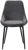 Vente-unique - Stuhl 2er-Set - Samt & Schwarzes Metall - Anthrazit - MASURIE Bild 3