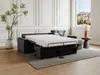 Vente-unique - VIZIR Sofa SamtStoff Grau - B 223 cm94 cm x H 110 cm95 cm x L 302 cm Bild 2