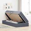 vidaXL Aufbewahrungsbett mit Matratze Dunkelgrau 90 x 190 cm Samt 3399689 Bild 4