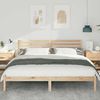 vidaXL Bettrahmen mit Kopfteil Braun 180 x 200 cm Massives Kiefernholz 872278 Bild 3