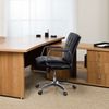 hjh OFFICE Profi Chefsessel VILLA 10 Leder Schwarz Bild 2