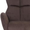 Loungesessel HWC-Q54, Cocktail-/Polster-/Relaxsessel Sessel Loungestuhl, drehbar Metall Cord (320g/m²) ~ dunkelbraun Bild 5