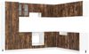 vidaXL 14-tlg. Küchenschrank-Set Porto Räuchereiche Holzwerkstoff 3314996 Bild 2