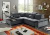 Ecksofa Couch WAYNE Sofa Schlafcouch Bettsofa Sofabett anthrazit L-Form links Bild 2