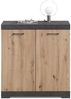 Kommode >Birkenhead< in Matera / Artisan Eiche Nachbildung - 80x90x35cm (BxHxT) Bild 2