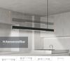ZMH LED Pendelleuchte Esstisch Hängelampe Dimmbar - 32W Schwarz Modern Esstischlampe Hängend 107CM Höhenverstellbar mit Fernbedienung Hängeleuchte Lang Linear für Esszimmer Büro Wohnzimmer Bild 4