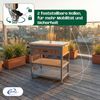 Coemo Servierwagen Grillstation James S Grau Kücheninsel Holz, auf Rollen 82 x 53 x 92 cm Bild 5