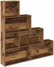 vidaXL Bücherregal Altholz-Optik 157x24x160 cm Holzwerkstoff 855888 Bild 2