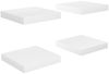 vidaXL Schweberegale 4 Stk. Hochglanz-Weiß 23x23,5x3,8 cm MDF 323741 Bild 2