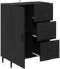 vidaXL Sideboard mit Schubladen Schwarz Eichen-Optik 69,5 x 34 x 90 cm 881533 Bild 5