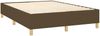 vidaXL Boxspringbett mit Matratze & LED Stoff Dunkelbraun 140x200 cm Bild 5