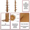 Teak-Wandregal HWC-M72, Badregal Hängeregal Regal, hochwertiges B-Grade-Teak (Kernholz, 20-30 Jahre), 51x56x15cm Bild 2