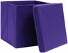 vidaXL Aufbewahrungsboxen mit Deckeln 4 Stk. 28x28x28 cm Lila 325212 Bild 4
