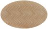 HOME DELUXE Essgruppe Oval inkl. Sternfuß - 200 x 120 cm Fishbone Oak 4 Stühle Creme Bild 5