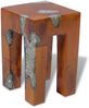 vidaXL Hocker Massivholz Teak und Harz 243470 Bild 3