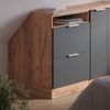Küchenschrank für Dachschrägen R-Line Anthrazit-Gold 60 cm mit 2 Schubladen, Schrankkorpus 60 cm Tiefe Vicco Bild 4
