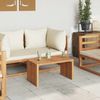 vidaXL Garten-Beistelltisch Braun 70 x 37,5 x 35,5 cm Massivholz Teak 42006354 Bild 4