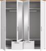 Kleiderschrank 4-türig (B/H/T: 188x200x61 cm) in Sibiu Lärche Nachbildung Bild 3