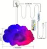 VIVIHEYDAY LED Pendelleuchte RGB Regenbogen Watte LED Wolken Licht, Dimmbar Dekoleuchten, LED Cloud Lights mit Bluetooth-APP und 2.4G Fernbedienung, für Die Zimmer, Schlafzimmer Dekoration Bild 2