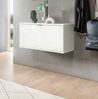 Home affaire Sitzbank Trondheim Sitzbank, Breite 92 cm, (1-St), hochglanz, stehend/hängend montierbar,1 Klappe, Flur, Diele Bild 2