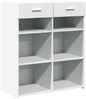 Highboard Weiß 80 x 42,5 x 93 cm Holzwerkstoff Bild 2