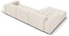 Micadoni Ecksofa Jennifer 4-Sitzer Links Samt Helles Beige Bild 4