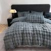 ibettertec Bettwäsche Winter Plüsch Bettwäsche 135x200 aus Flauschig Kaninchenfellimitat, Microfaser, 2 teilig, Biber Bettbezug mit Reißverschluss, Cashmere-Touch, kuschelig & weich Bild 4