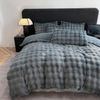 ibettertec Bettwäsche Winter Plüsch Bettwäsche 135x200 aus Flauschig Kaninchenfellimitat, Microfaser, 2 teilig, Biber Bettbezug mit Reißverschluss, Cashmere-Touch, kuschelig & weich Bild 5