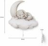 COZYCOLLECTIONS LED Wandleuchte Hase Mond Wolke LED-Nachtlicht Kinderzimmer, LED, Warmweiß, Montessori-inspiriertes Nachtlicht in sanften Naturtönen Bild 3
